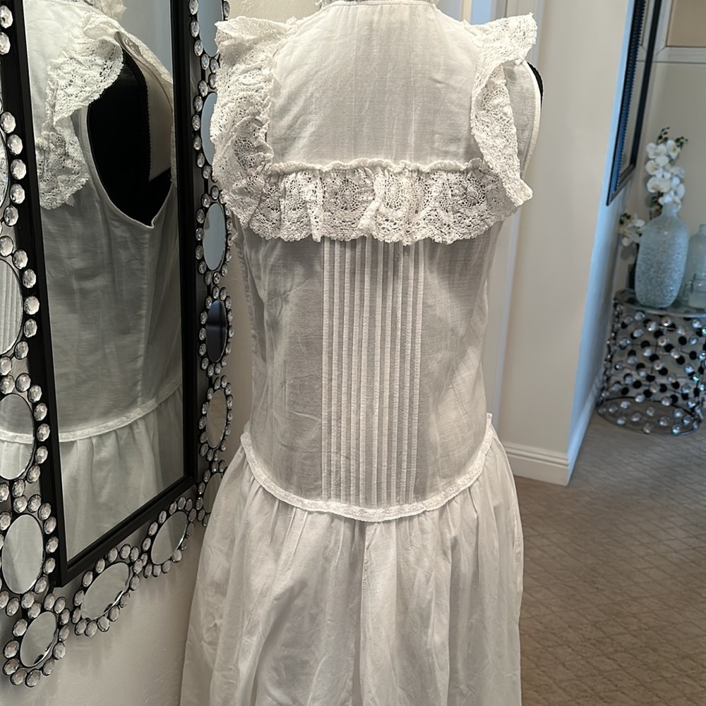 💃🏻Host Pick 💃🏻 Zadig & Voltaire Romane Cotton  White Maxi Dress, XS - Picture 5 of 11